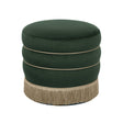 Lakka Velvet Ottoman by TOV Furniture at Eve Furniture