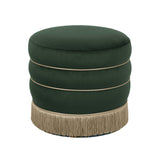 Lakka Velvet Ottoman by TOV Furniture at Eve Furniture