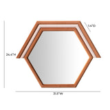 Lally Velvet Prism Wall Mirror by TOV Furniture at Eve Furniture
