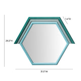 Lally Velvet Prism Wall Mirror by TOV Furniture at Eve Furniture