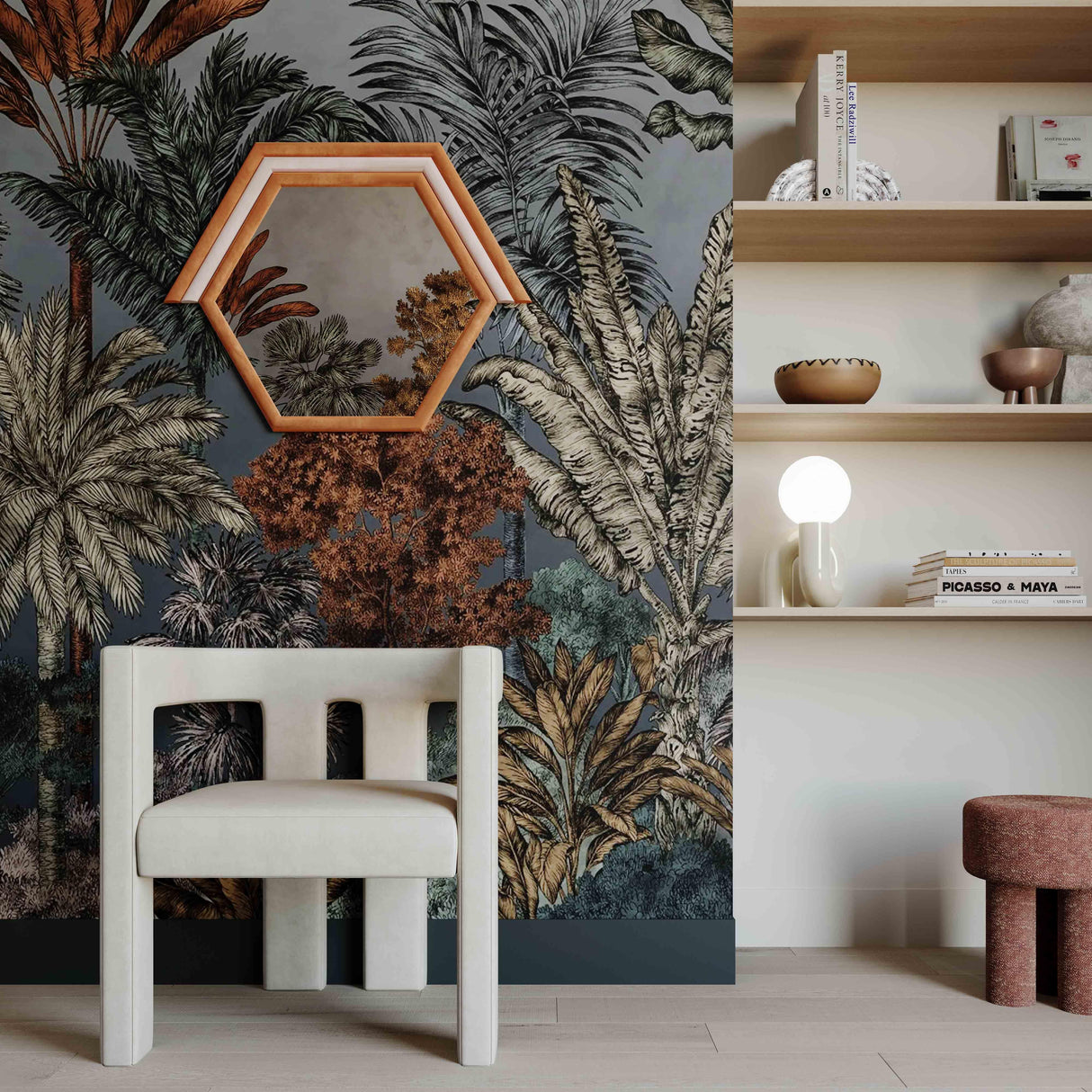 Lally Velvet Prism Wall Mirror by TOV Furniture at Eve Furniture