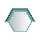 Lally Velvet Prism Wall Mirror by TOV Furniture at Eve Furniture