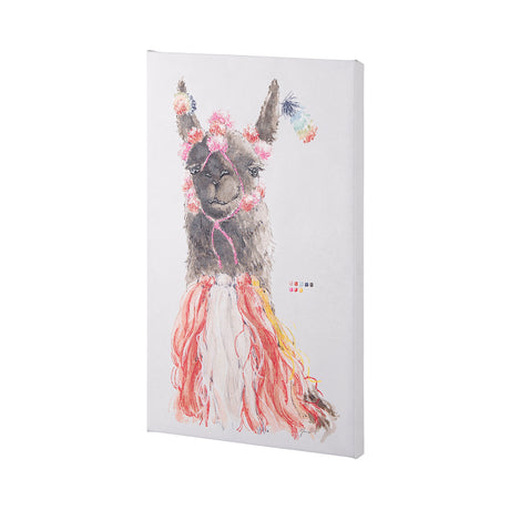 Lama II by Mercana Studio a Hand Embellished Textured Canvas by Mercana at Eve Furniture