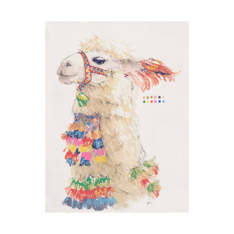 Lama III by Mercana Studio a Hand Embellished Textured Canvas by Mercana at Eve Furniture