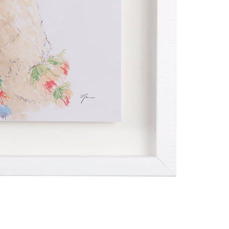 Lama Party IV by Panpan a Framed Art Print Matted under Glass by Mercana at Eve Furniture