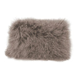 Lamb Fur Pillow - Rect. Grey by Moe's Home at Eve Furniture