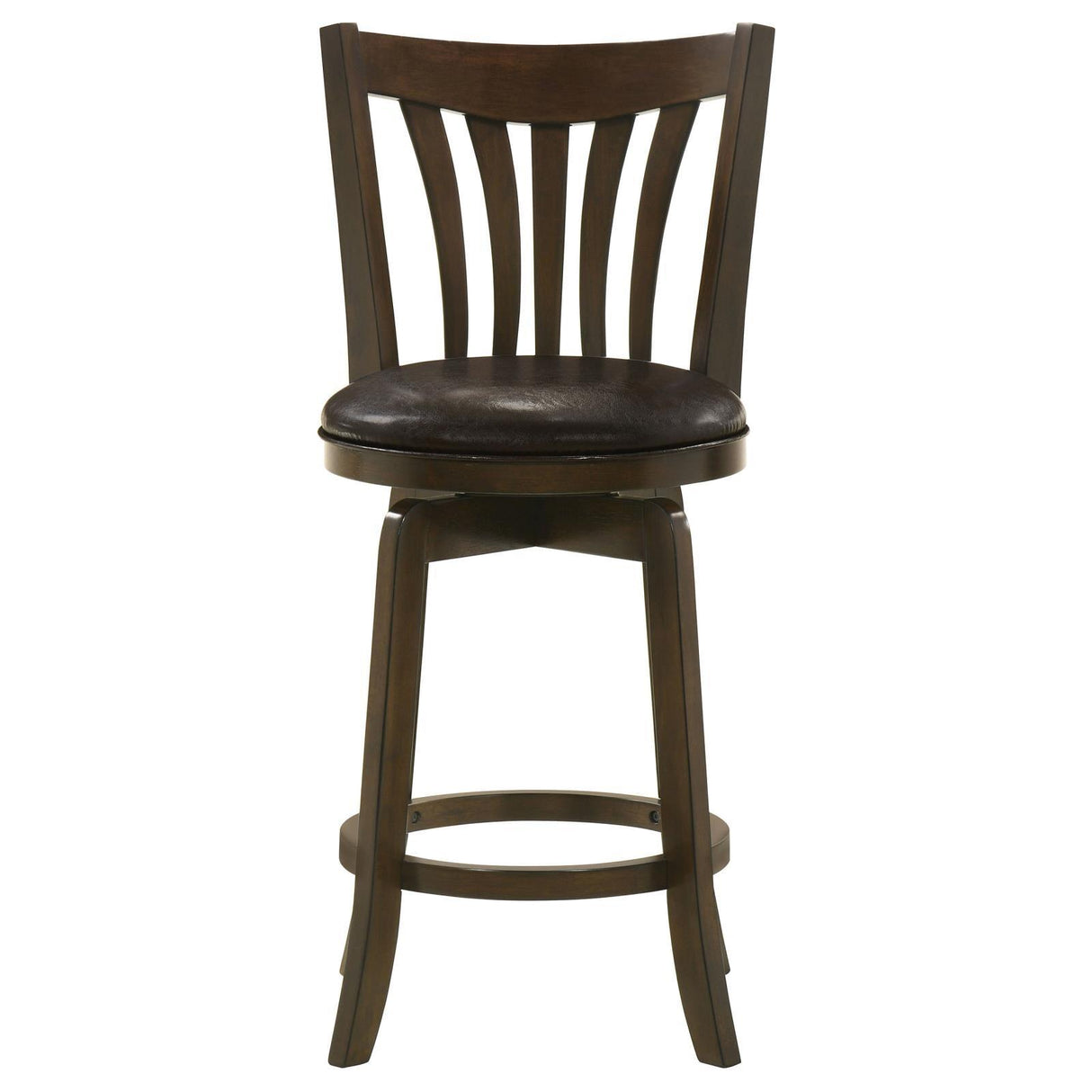 Lambert Counter Height Swivel Bar Stool with Upholstered Seat Dark Cherry by Coaster at Eve Furniture