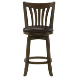 Lambert Counter Height Swivel Bar Stool with Upholstered Seat Dark Cherry by Coaster at Eve Furniture