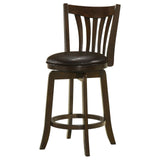 Lambert Counter Height Swivel Bar Stool with Upholstered Seat Dark Cherry by Coaster at Eve Furniture