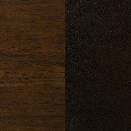 Lambert Dark Cherry Pub Height Swivel Bar Stool with Upholstered Seat by Coaster at Eve Furniture