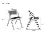 Lambinet Folding Dining Chair in Nature Cane (set of 4) by Manhattan Comfort at Eve Furniture