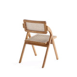 Lambinet Folding Dining Chair in Nature Cane (set of 4) by Manhattan Comfort at Eve Furniture