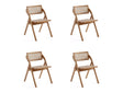 Lambinet Folding Dining Chair in Nature Cane (set of 4) by Manhattan Comfort at Eve Furniture