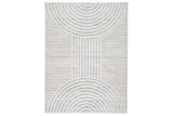 Lambworth Gray/Cream Large Rug by Ashley at Eve Furniture