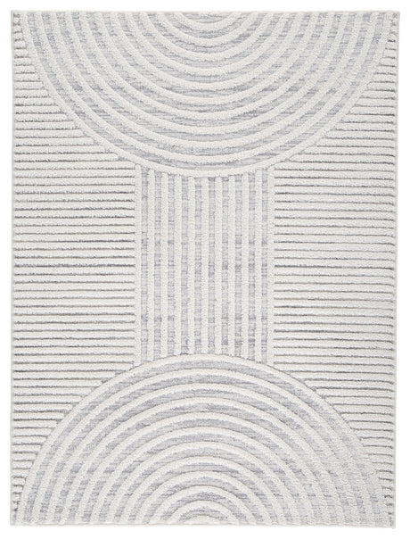 Lambworth Gray/Cream Medium Rug by Ashley at Eve Furniture