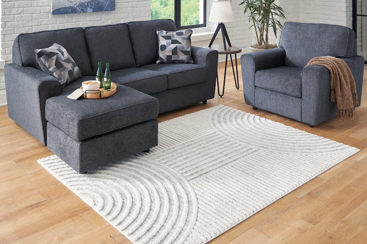 Lambworth Gray/Cream Medium Rug by Ashley at Eve Furniture