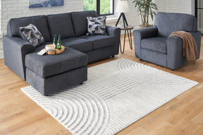 Lambworth Gray/Cream Medium Rug by Ashley at Eve Furniture