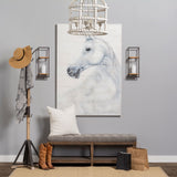 Lamda Black Metal and Light Brown Wood Coat Rack by Mercana at Eve Furniture