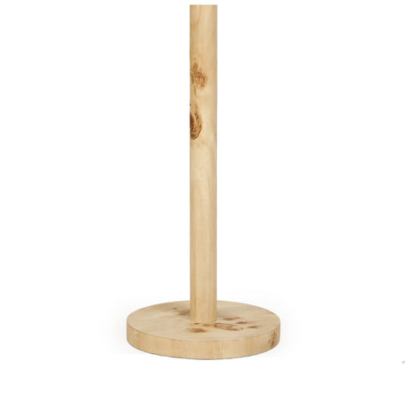 Lamia Natural Burl and Raffia Designer Table Lamp by TOV Furniture at Eve Furniture