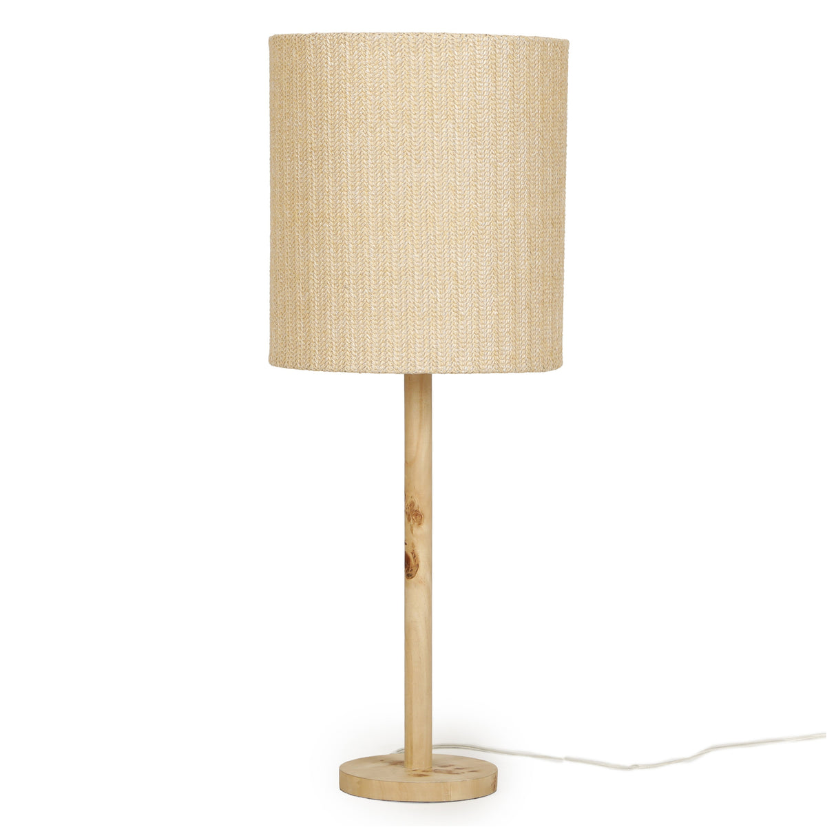Lamia Natural Burl and Raffia Designer Table Lamp by TOV Furniture at Eve Furniture