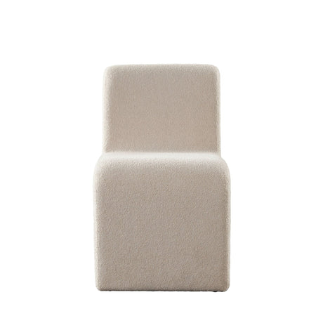 Lana Camel Looped Shearling Dining Chair by Diamond Sofa at Eve Furniture
