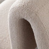 Lana Camel Looped Shearling Dining Chair by Diamond Sofa at Eve Furniture