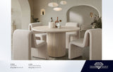 Lana Camel Looped Shearling Dining Chair by Diamond Sofa at Eve Furniture