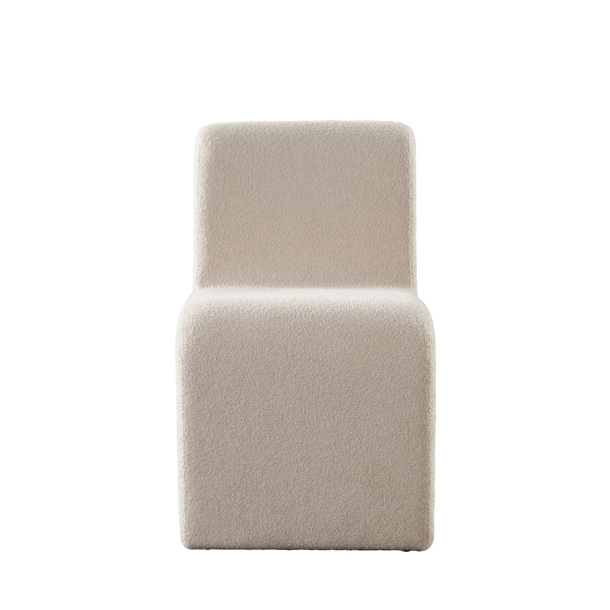 Lana Camel Looped Shearling Dining Chair by Diamond Sofa at Eve Furniture