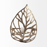 Lana I Single Champagne Toned Wall Candle Holder by Mercana at Eve Furniture