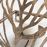 Lana I Single Champagne Toned Wall Candle Holder by Mercana at Eve Furniture