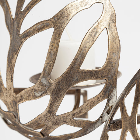 Lana II Set of 4 Champagne toned Wall Candle Holders by Mercana at Eve Furniture