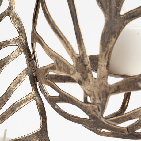 Lana II Set of 4 Champagne toned Wall Candle Holders by Mercana at Eve Furniture