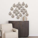 Lana II Set of 4 Champagne toned Wall Candle Holders by Mercana at Eve Furniture