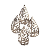 Lana II Set of 4 Champagne toned Wall Candle Holders by Mercana at Eve Furniture
