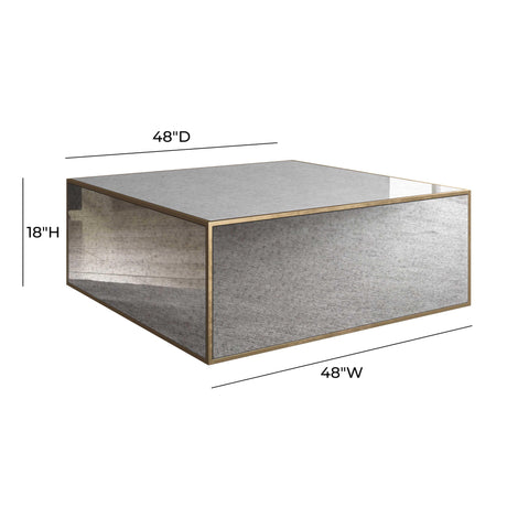 Lana Mirrored Coffee Table by Inspire Me! Home Decor by TOV Furniture at Eve Furniture