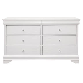 Lana White Dresser by Homelegance at Eve Furniture