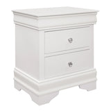Lana White LED Upholstered Panel Bedroom Set by Homelegance at Eve Furniture