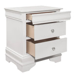 Lana White LED Upholstered Panel Bedroom Set by Homelegance at Eve Furniture