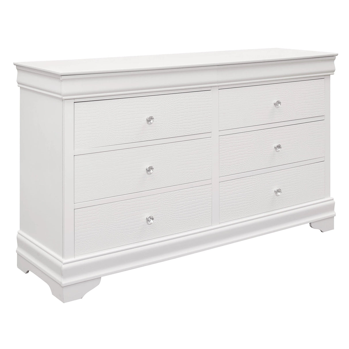 Lana White LED Upholstered Panel Bedroom Set by Homelegance at Eve Furniture