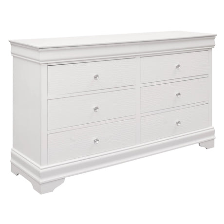Lana White LED Upholstered Panel Bedroom Set by Homelegance at Eve Furniture