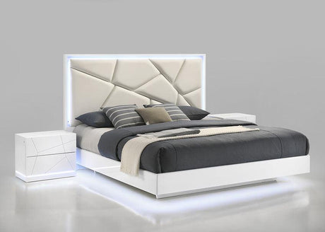 Lana White Platform Bedroom Set by New Era Innovations at Eve Furniture