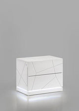 Lana White Platform Bedroom Set by New Era Innovations at Eve Furniture