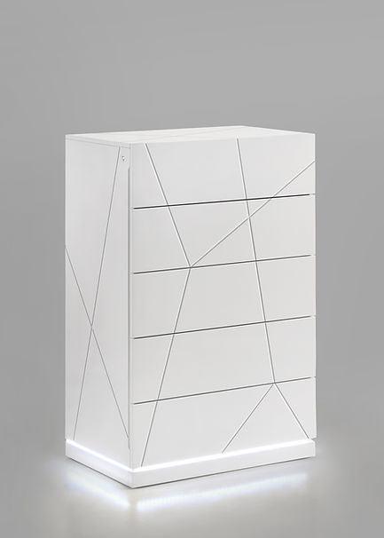 Lana White Platform Bedroom Set by New Era Innovations at Eve Furniture