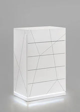 Lana White Platform Bedroom Set by New Era Innovations at Eve Furniture