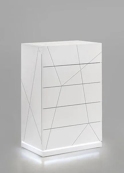 Lana White Platform Bedroom Set by New Era Innovations at Eve Furniture