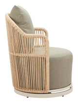 Lanai Multicolor Outdoor Swivel Chair by Zuomod at Eve Furniture