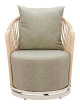 Lanai Multicolor Outdoor Swivel Chair by Zuomod at Eve Furniture