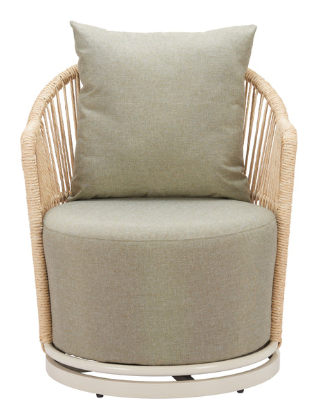 Lanai Multicolor Outdoor Swivel Chair by Zuomod at Eve Furniture