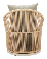 Lanai Multicolor Outdoor Swivel Chair by Zuomod at Eve Furniture