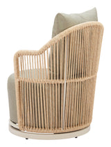 Lanai Multicolor Outdoor Swivel Chair by Zuomod at Eve Furniture